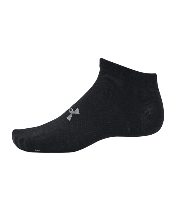Under Armour Ess Low Cut 3er Pack Socken Schwarz - schwarz