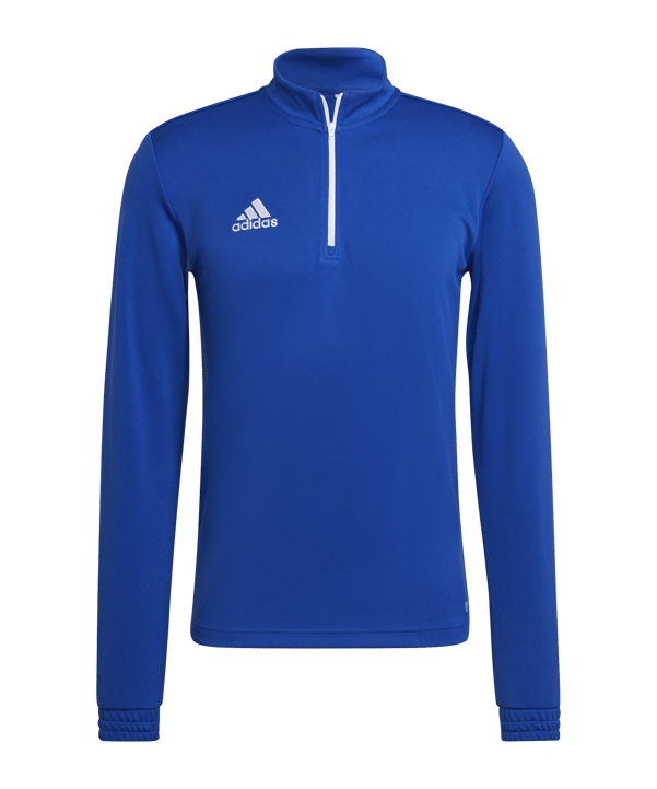 adidas Entrada 22 HalfZip Sweatshirt Blau Weiss - blau