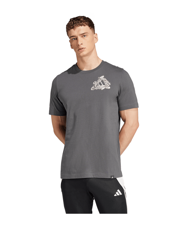 adidas Football Kicks Graphic T-Shirt Grau - grau