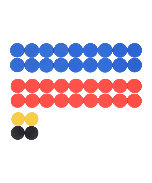 Cawila Premium Magnet Set 30mm Rot Blau - rot