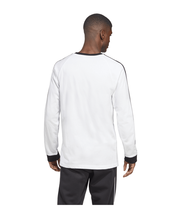 adidas Originals Adicolor Classics 3-Stripes Long Sleeve Tee White - weiss