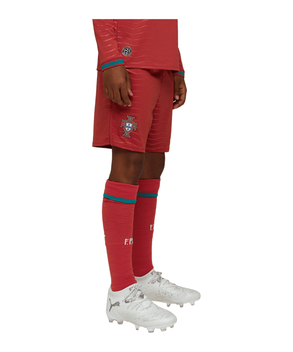 PUMA FPF Portugal Replica Short Home WM 2026 Kids Rot F01 - rot