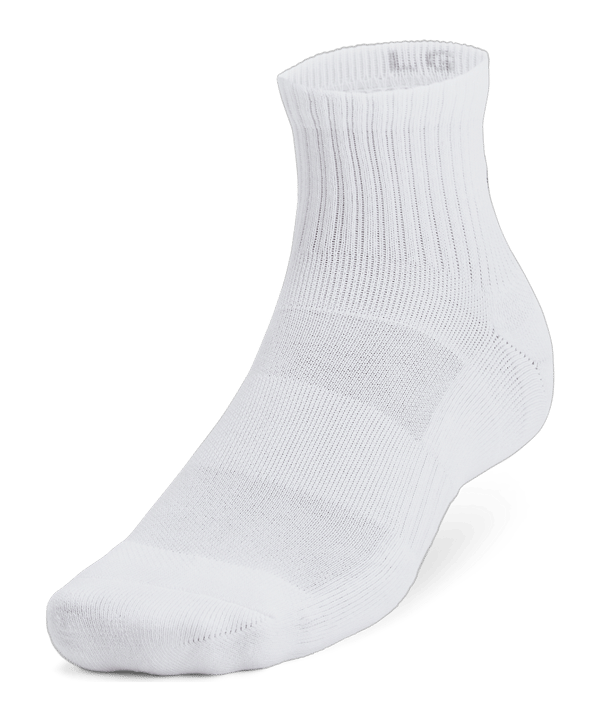 Under Armour TC Quarter 3er Pack Socken Weiß F100 - weiss