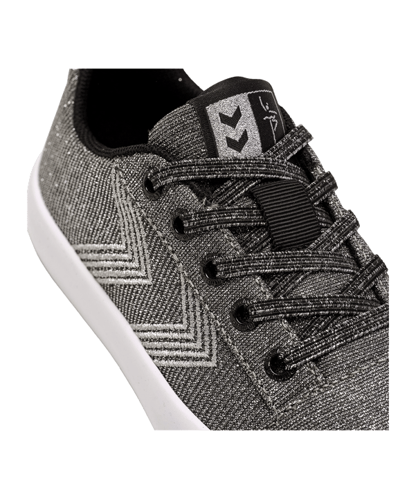 Hummel Base Court Glitter Sneaker Kids Schwarz F2001 - schwarz
