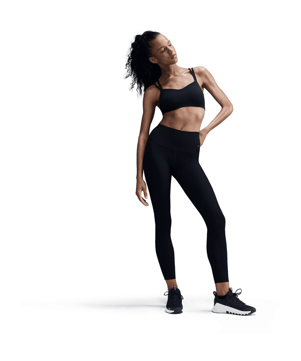Nike Alate Trace Sport-BH Damen Schwarz F010 - schwarz