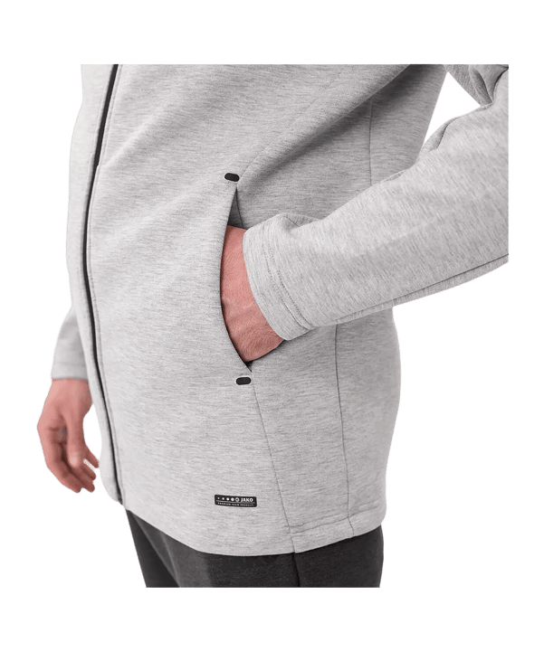 JAKO Premium Basic Veste à capuche Gris C040 - gris
