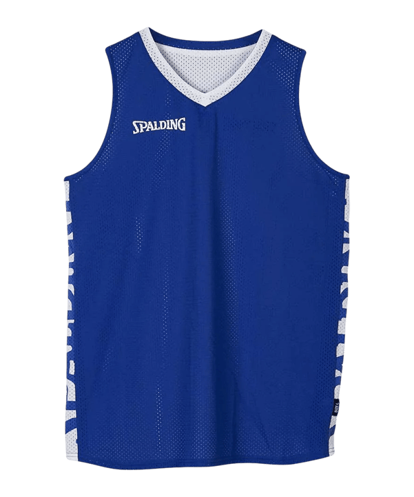 Spalding Essential Reversible Shirt Blau Weiss F02 - schwarz