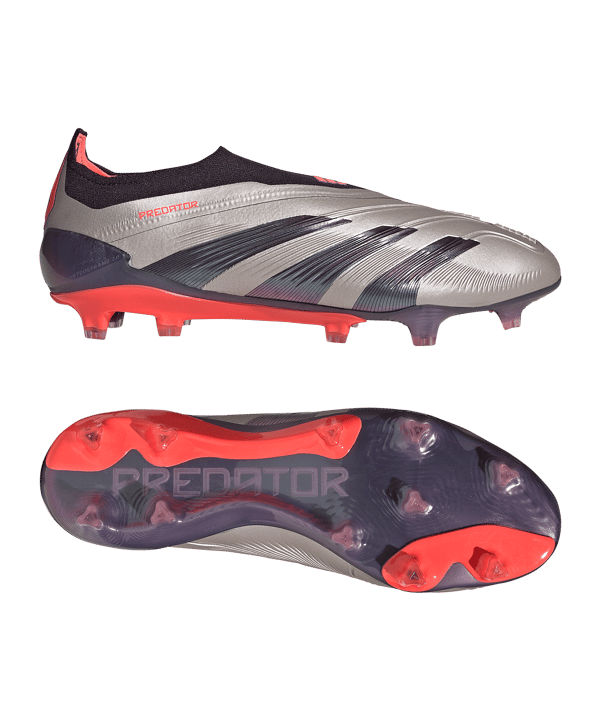 adidas Predator Elite LL FG Vivid Horizon Grau Pink - grau