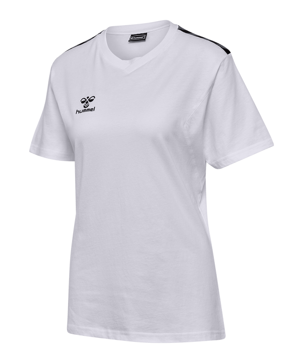 Hummel AUTHENTIC CO T-Shirt Damen Weiss F9001 - weiss