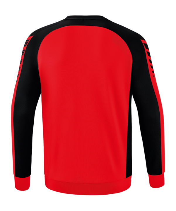 Erima Six Wings Sweatshirt Kids Rot Schwarz - rot