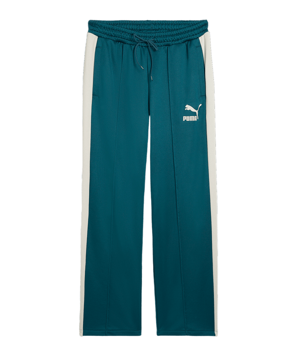 PUMA T7 Iconic Straight Trainingshose Grün F22 - gruen
