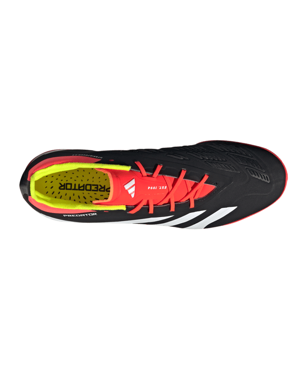 adidas Predator Elite TF Solar Energy Schwarz Weiss Rot - schwarz