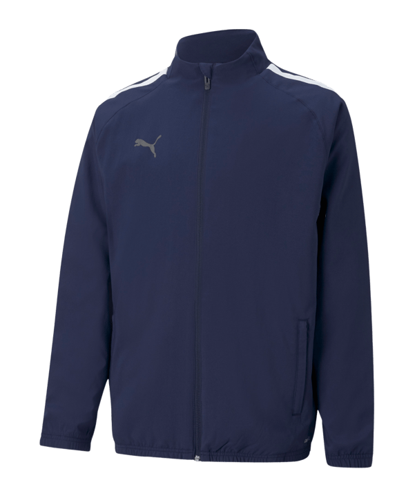 PUMA teamLIGA Sideline Jacke Kids Blau Weiss F06 - blau