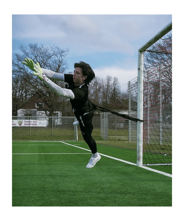 Cawila Torwart Bungee-Kit Schwarz - schwarz