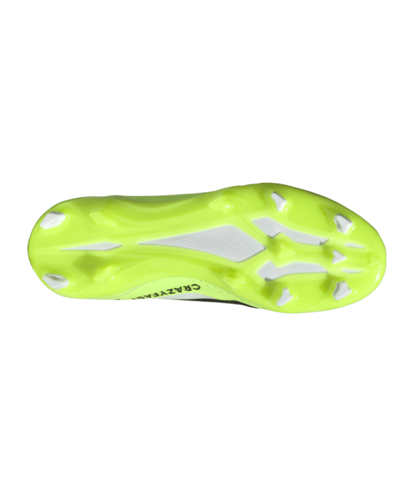 adidas X Crazyfast.3 LL FG Crazyrush Kids Weiss Schwarz Gelb - weiss