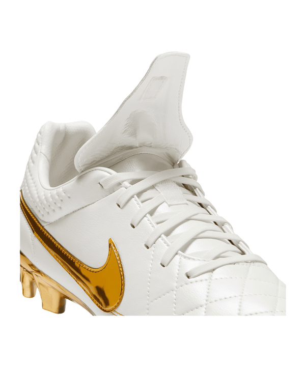 Nike Tiempo Legend FG Touch of Gold Weiß F100 - weiss