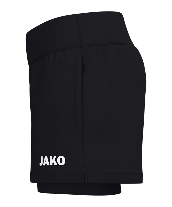 JAKO 2in1 One Short Damen Schwarz F800 - schwarz