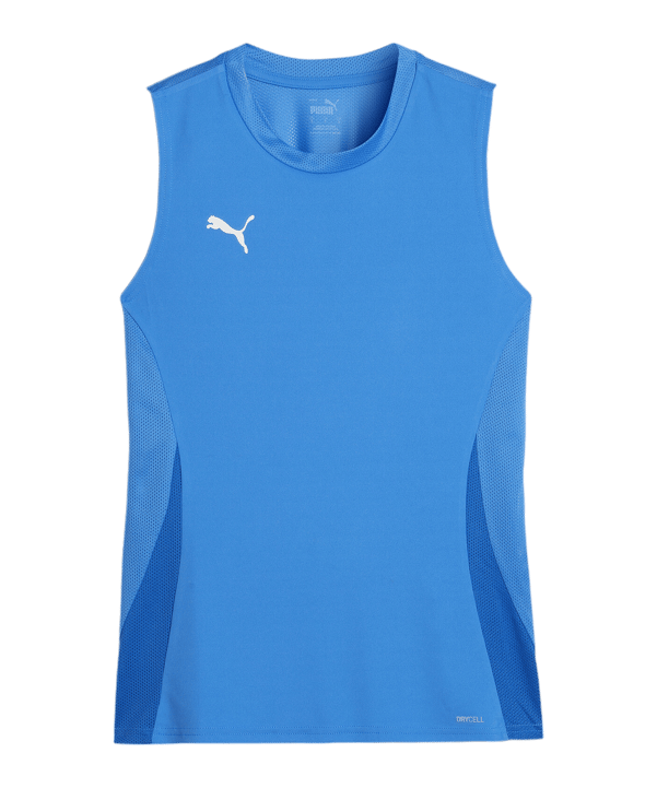 PUMA teamGOAL Tanktop Damen Blau Weiss F02 - blau