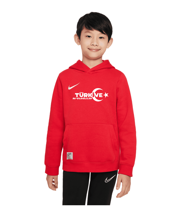 Nike TFF Hoody Kids Rot - rot