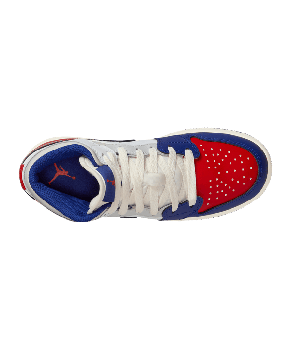 Nike Air Jordan 1 Mid Kids Weiß F102 - weiss