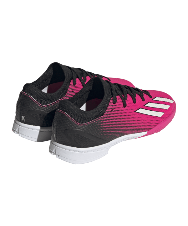 adidas X Speedportal.3 IN Halle Own Your Football Kids Pink Schwarz Weiss - lila