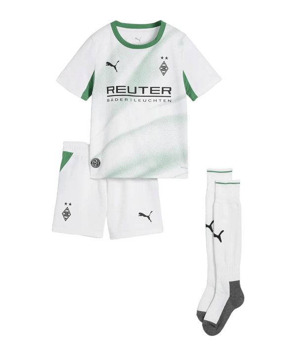 PUMA Borussia Mönchengladbach Trikot Set Home 2026/2027 Kinder Weiß F01 - weiss