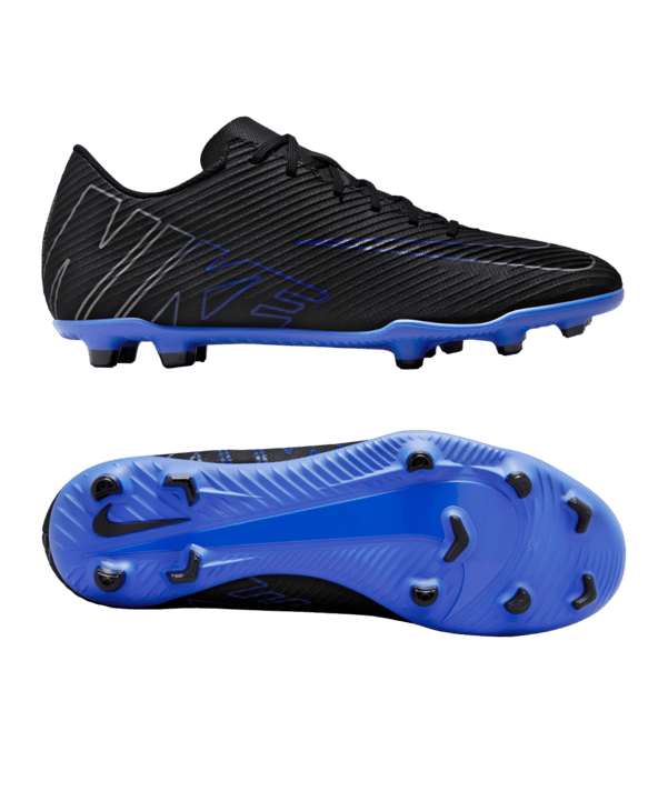 Nike Air Zoom Mercurial Vapor XV Club FG/MG Shadow Schwarz Silber Blau F040 - schwarz
