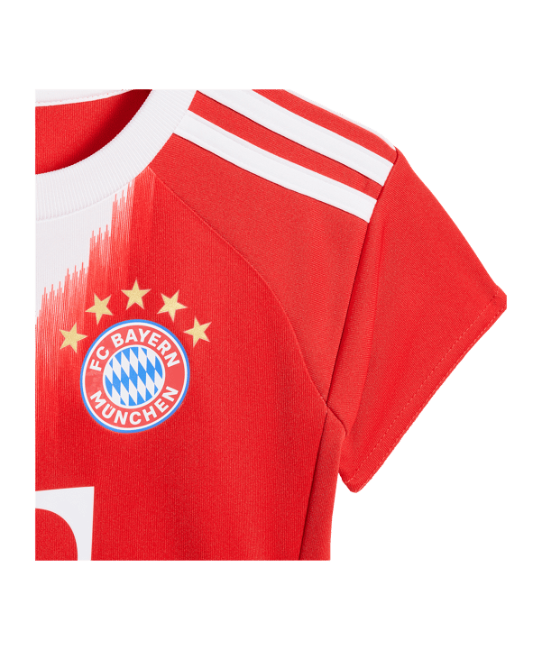 adidas FC Bayern München Baby Trikot Set Home 2025/2026 Kids Rot - rot