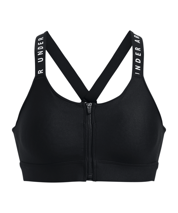 Under Armour Zip Sport Bra Tanktop intimo Donna Nero C001 - nero