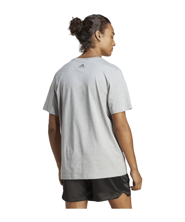 adidas Essentials Single Jersey Big Logo Tee Grey - grau