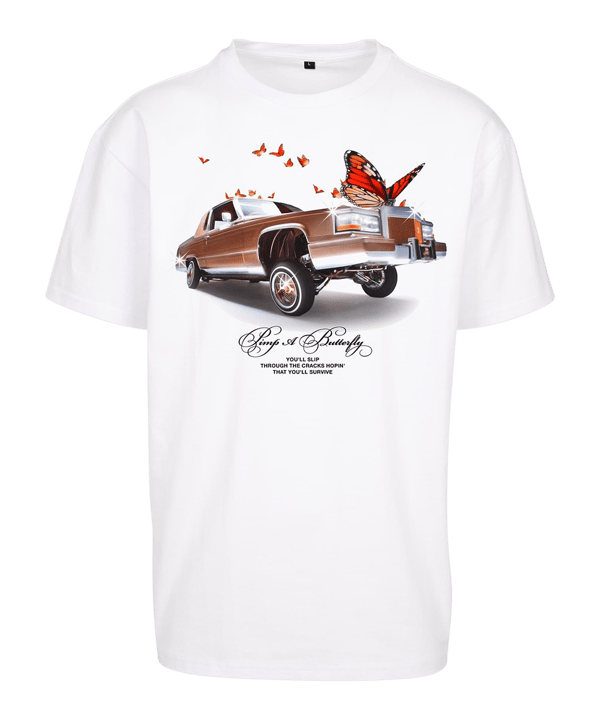 Mister Tee Pimp A Butterfly O T-Shirt Weiß - weiss
