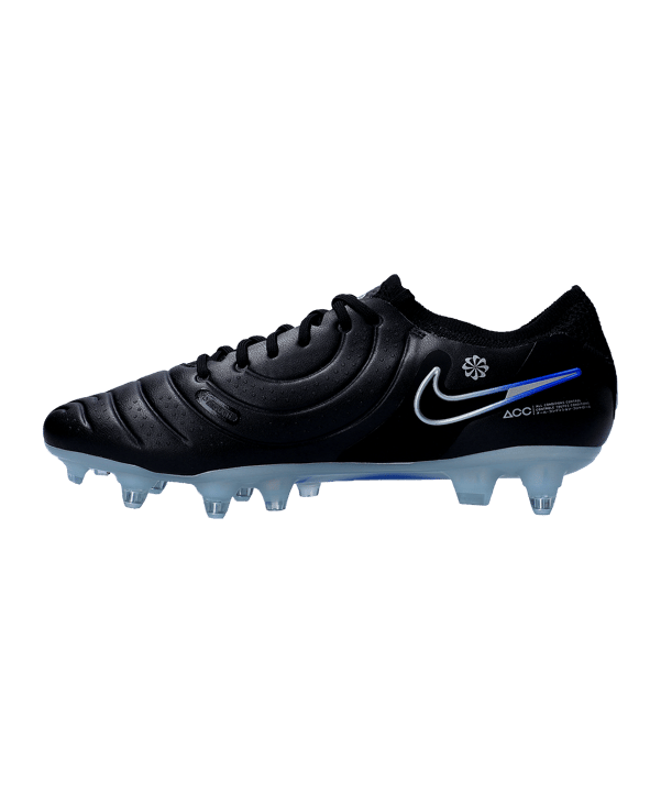 Nike Tiempo Legend X Elite SG AC Shadow Schwarz Silber Blau F040 - schwarz