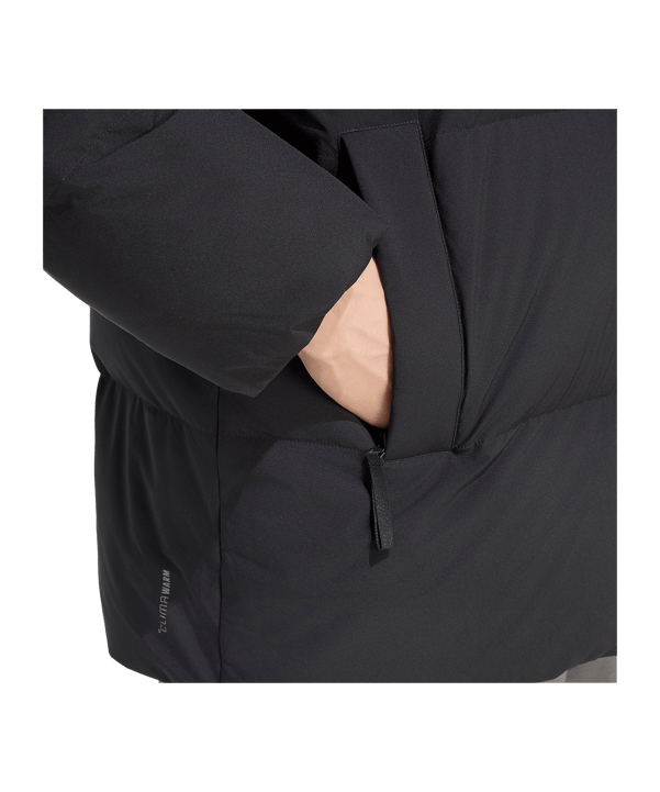 adidas Helionic Down Puffer Mid-Length Giacca Nero - nero