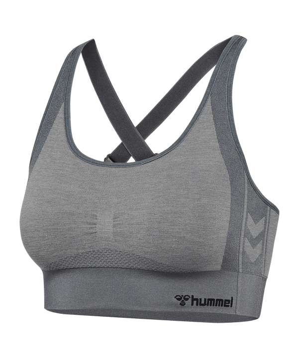 Hummel Mt Shine Seamless Sport-BH Damen Grau F1200 - grau