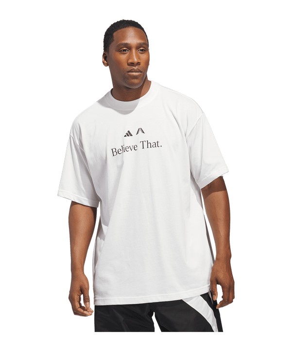 adidas Anthony Edwards Believe T-Shirt Weiß - weiss