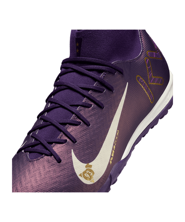 Nike Air Zoom Mercurial Superfly X Academy TF Kylian Mbappe Signature Lila F500 - lila