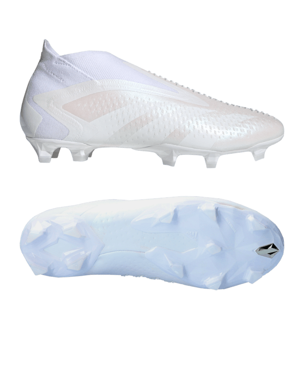 adidas Predator Accuracy+ FG Pearlized Weiss - weiss