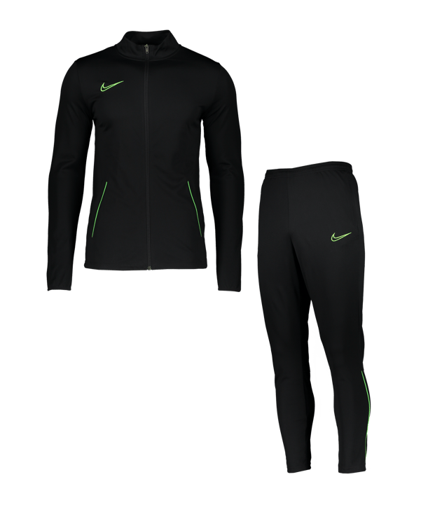 Nike Academy 21 Trainingsanzug Schwarz Grün F013 - schwarz