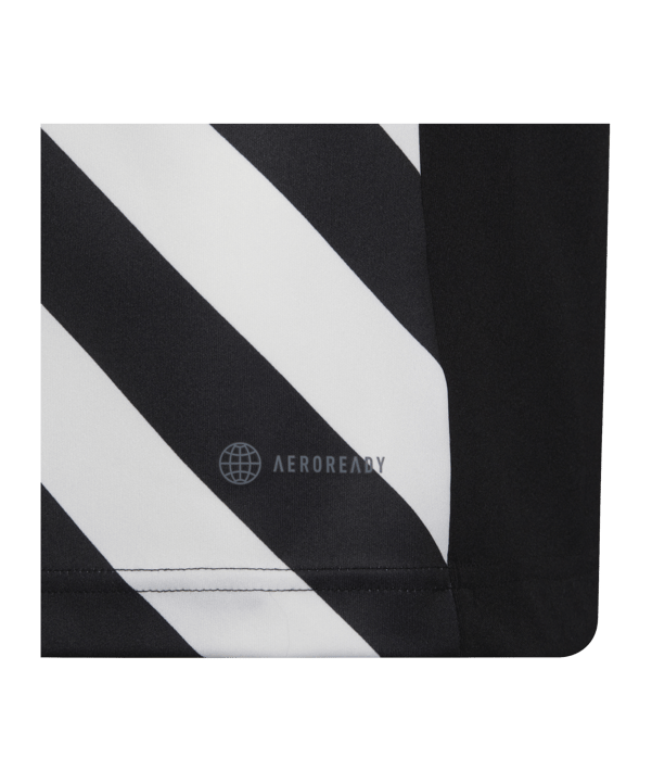 adidas Entrada 22 GFX Trikot Kids Schwarz Weiss - schwarz