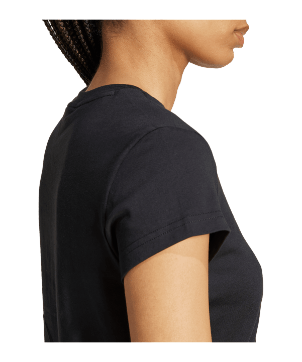 adidas Originals Essential Slim T-Shirt Damen Schwarz - schwarz