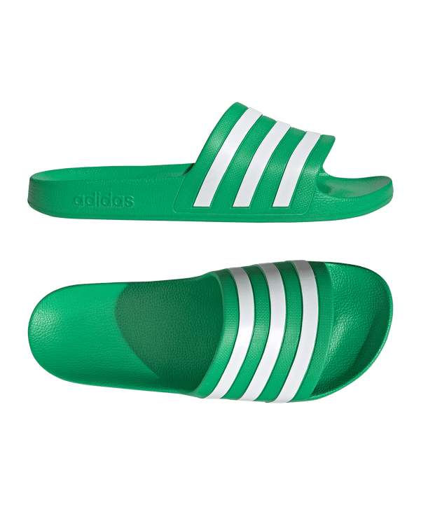 adidas Adilette Aqua Badelatsche Grün - gruen