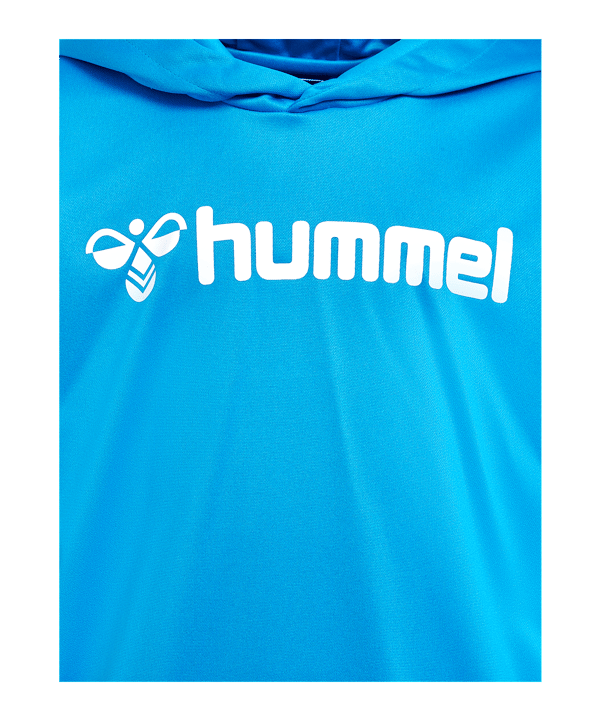 Hummel Logo Hoody Kids Blau F7428 - blau