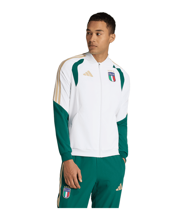 adidas Italien Präsentationsjacke Weiß - weiss
