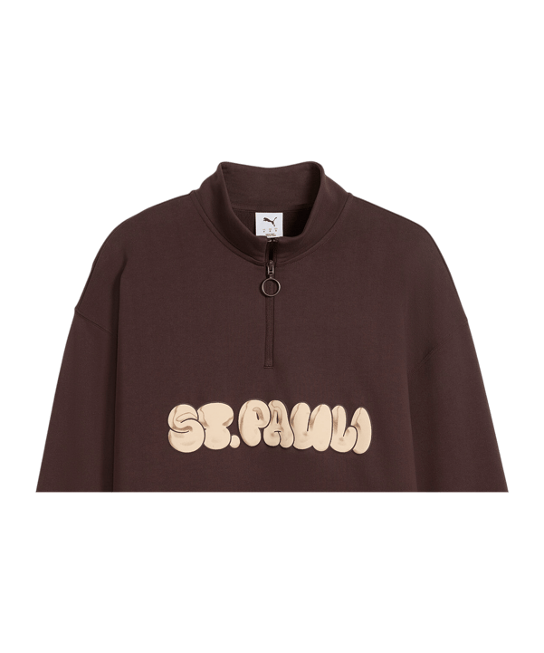 PUMA FC St. Pauli Graphic Zip Top Braun F01