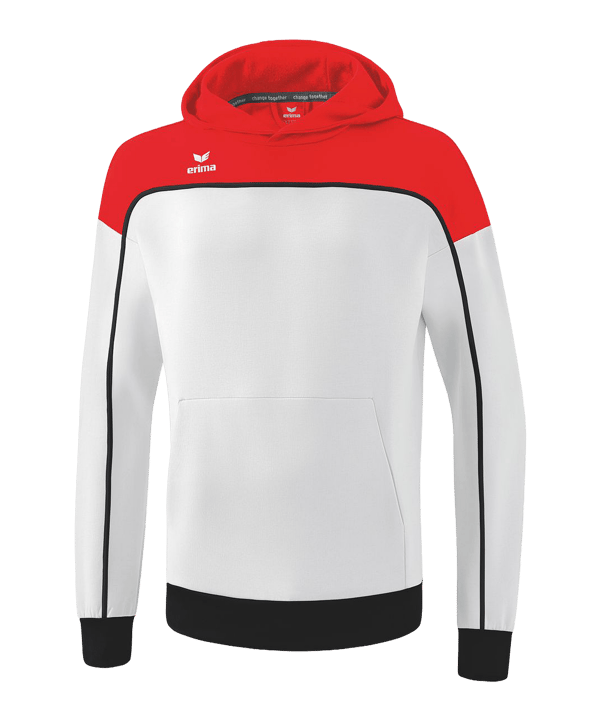 Erima Change by Hoody Weiss Rot - weiss