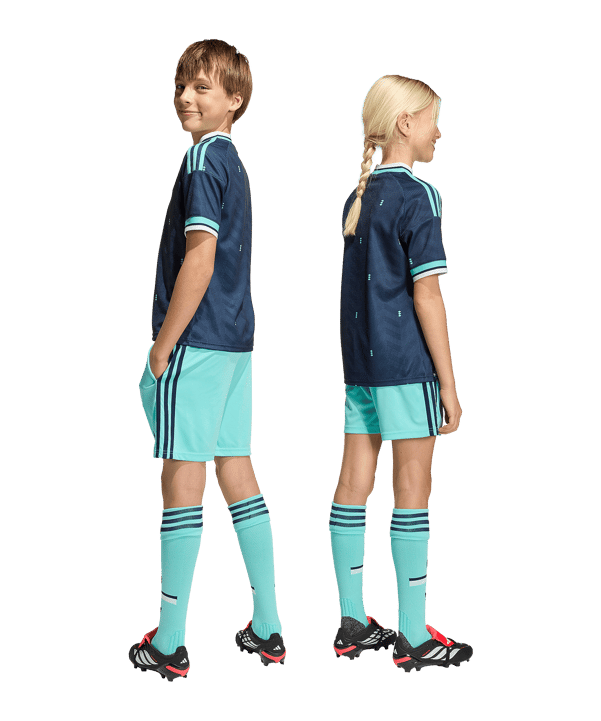 adidas DFB Deutschland Short Away WM 2026 Kids Türkis - tuerkis