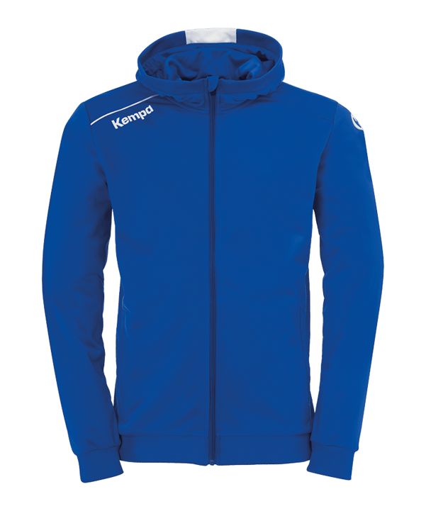 Kempa Player Kapuzenjacke Blau Weiss F04 - blau