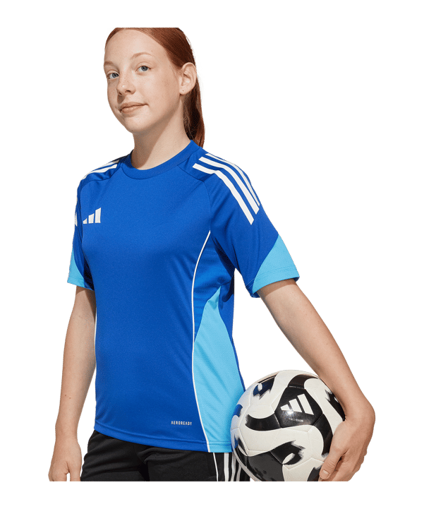 adidas Tiro 25 Competition Trainingsshirt Kids Blau - blau