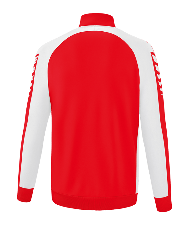 Erima Six Wings Trainingsjacke Kids Rot Weiss - rot