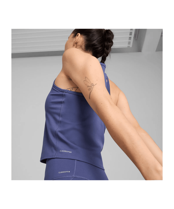 PUMA Cloudspun Mesh 2in1 Tanktop Damen Blau F46 - blau